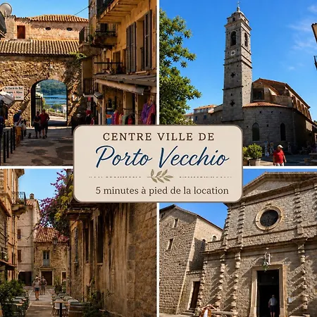 Vue 300 M Du Centre, Parking Prive Porto-Vecchio (Corsica)